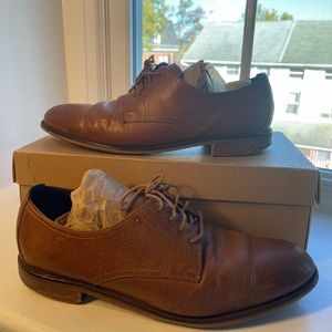 Cole Haan Mens dress shoes. Size: 11.5 Color: cuoio grain worn.